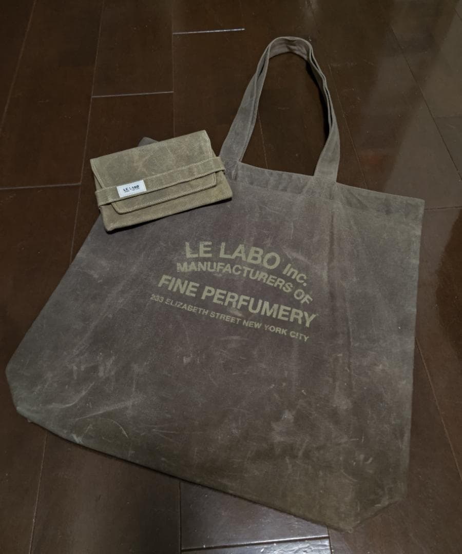 おまけ付【LE LABO】WAXED CANVAS TOTEBAG トートバッグ