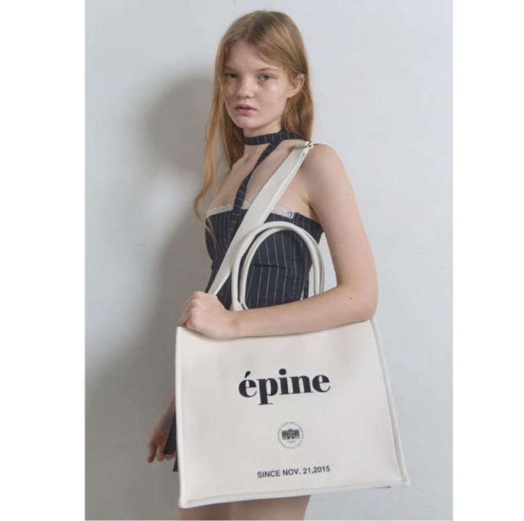 新品未使用エピヌ épine book tote bag largewhite