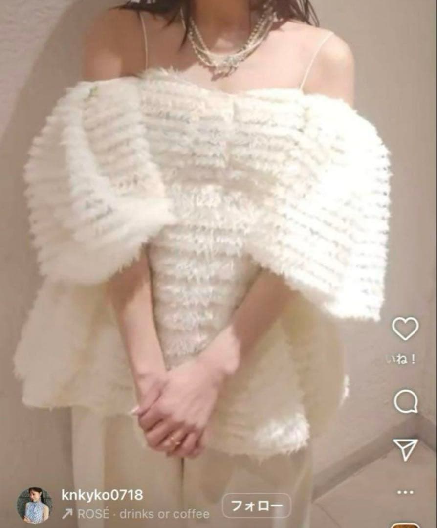 み  リリーブラウン　3wayシアージャガードペプラムブラウス