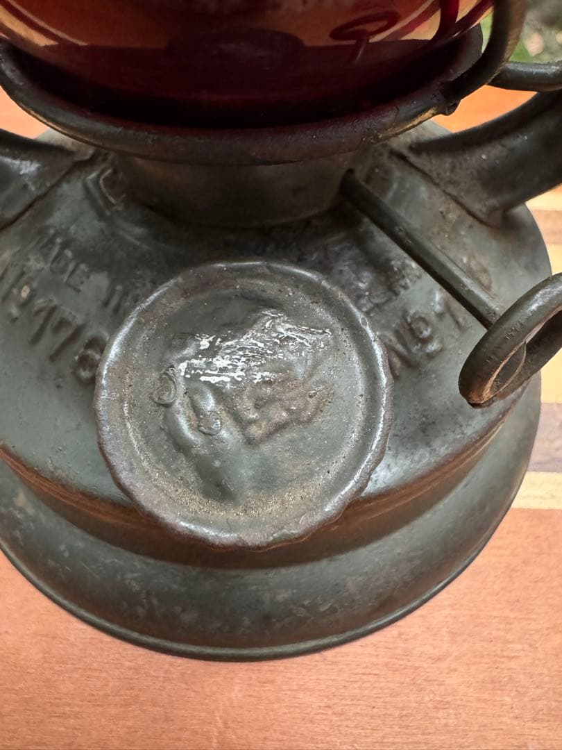 ライト・ランタン FEUERHAND 176e olive drab Red Globe