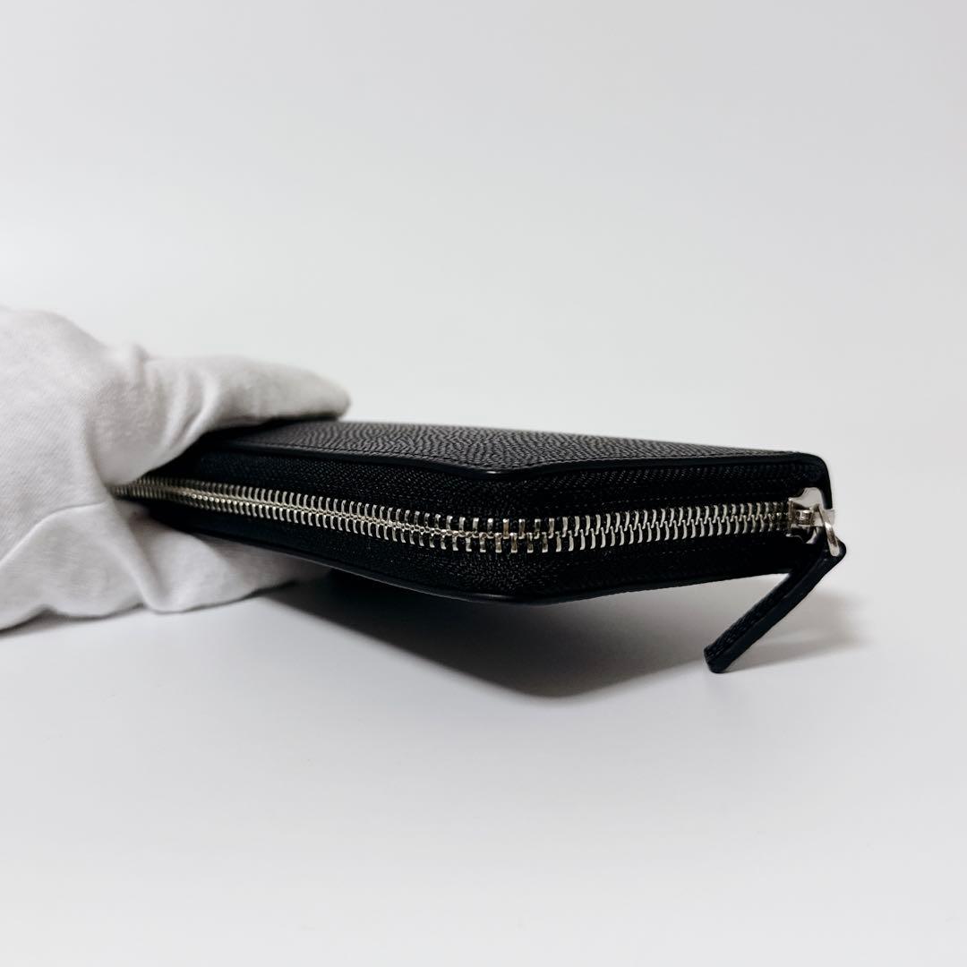 【未使用級】ポロ ラウンドジップ レザー ウォレット ブラック 箱付き