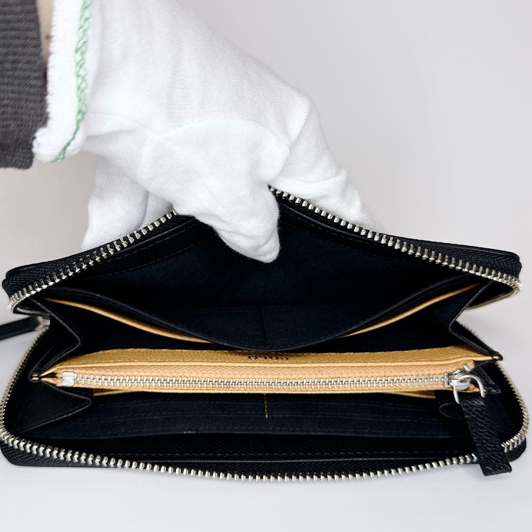 【未使用級】ポロ ラウンドジップ レザー ウォレット ブラック 箱付き