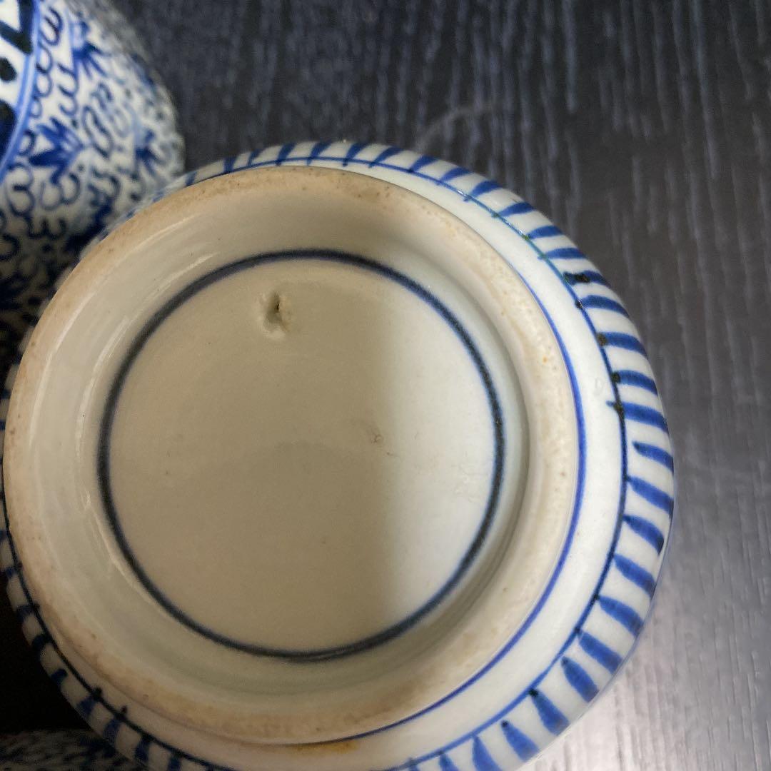 古伊万里　微塵唐草向付　４客揃