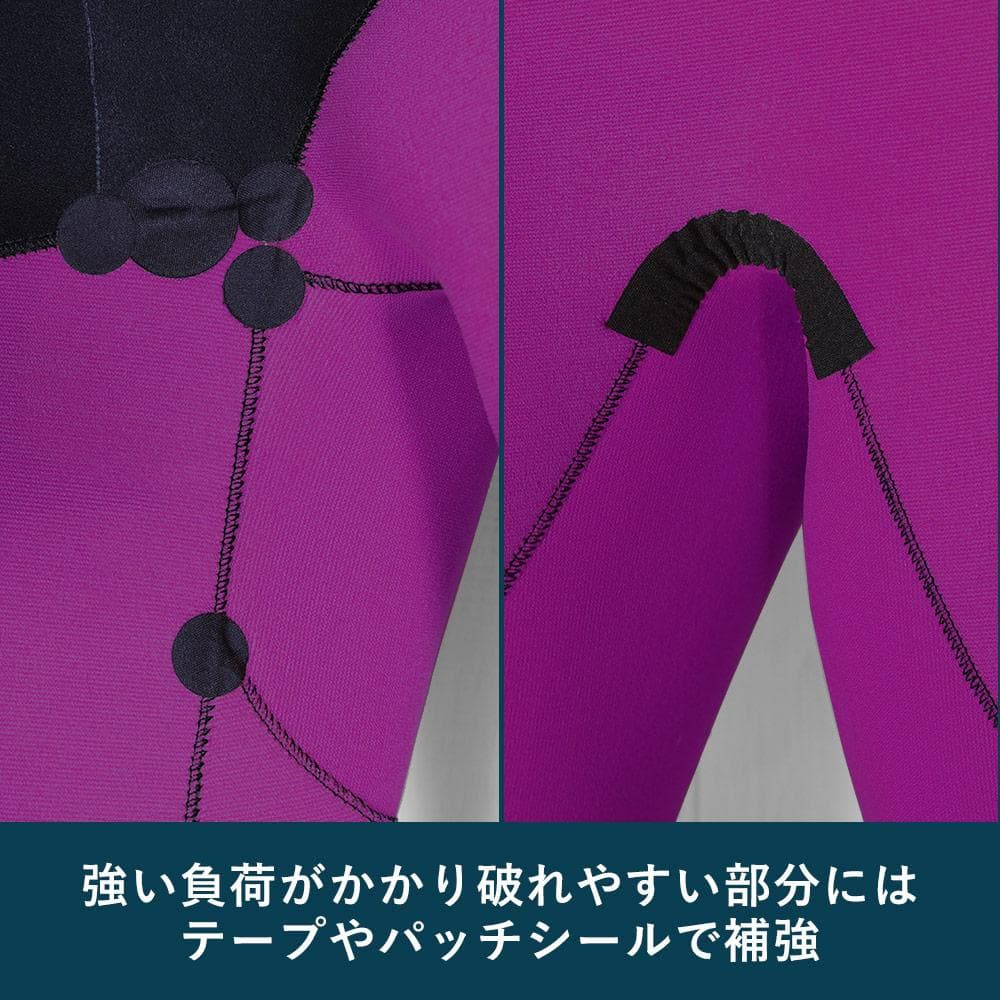 【程度良好・オマケつき】FELLOW　極暖セミドライウエットスーツ　M　5ｘ3