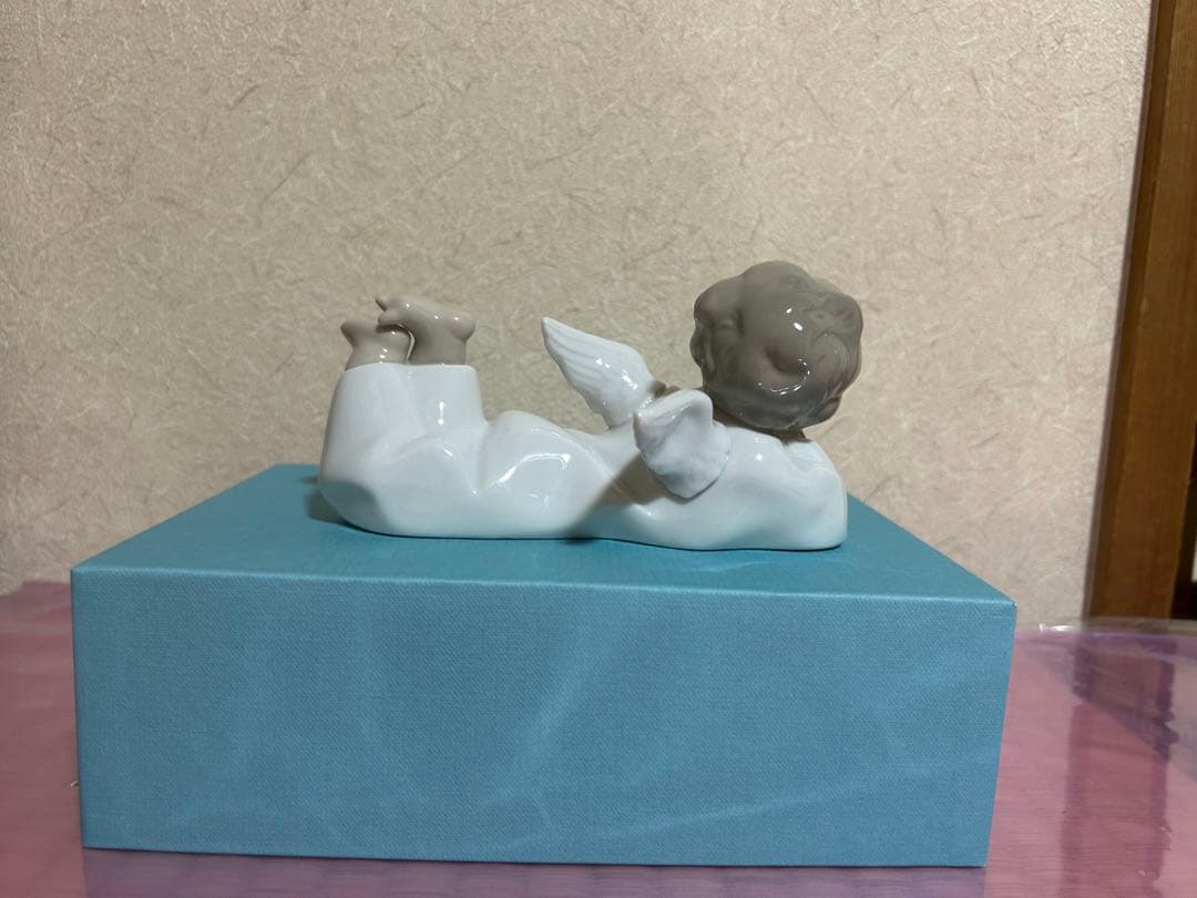 リヤドロ 可愛いひと休み 天使 エンジェル 置物