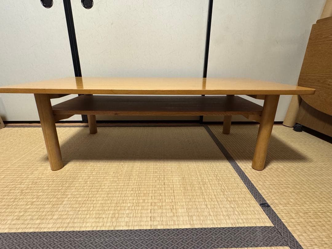 【無印良品】ローテーブル オーク材 天然木 センターテーブル　リビング