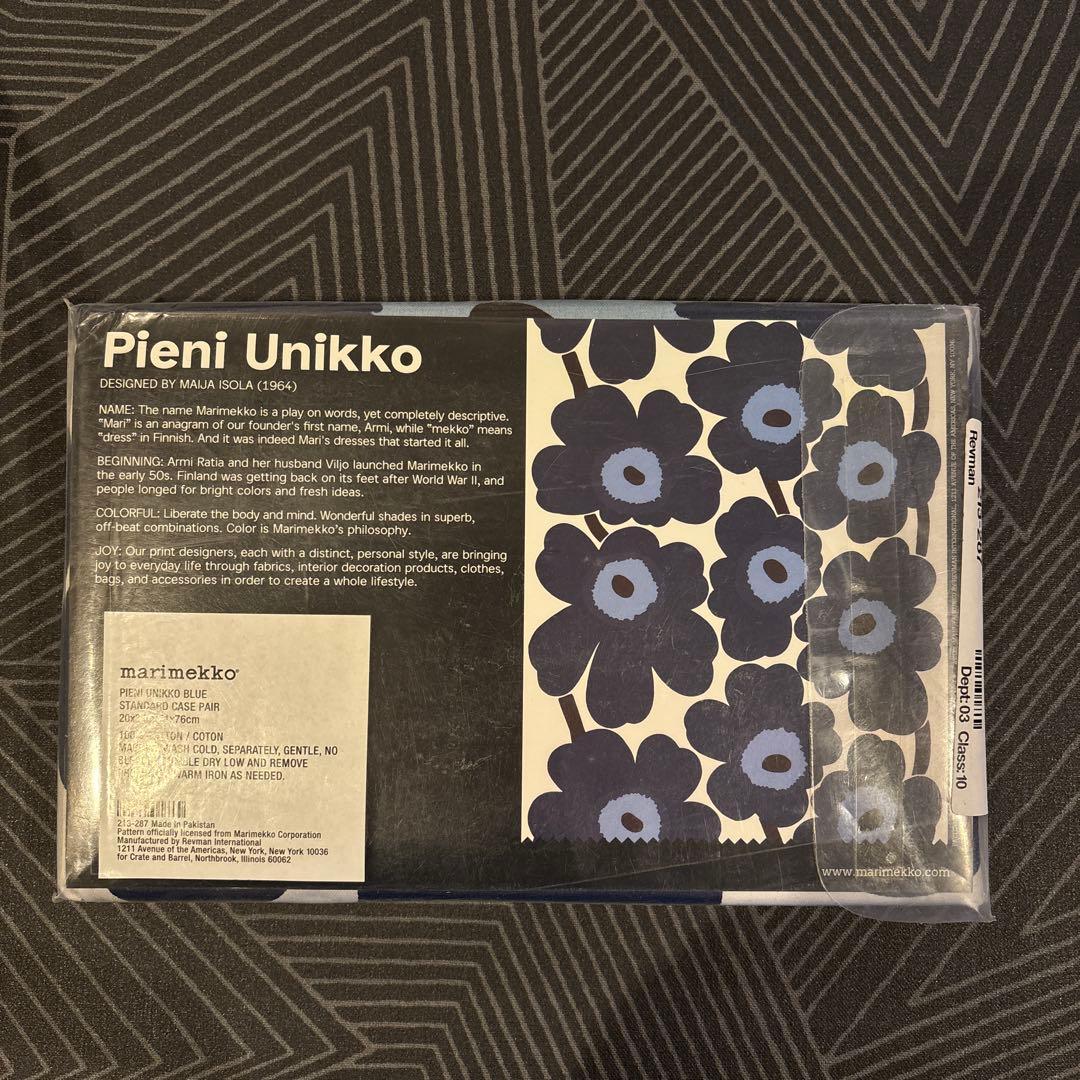 マリメッコ　ウニッコ　枕カバー(2枚セット)