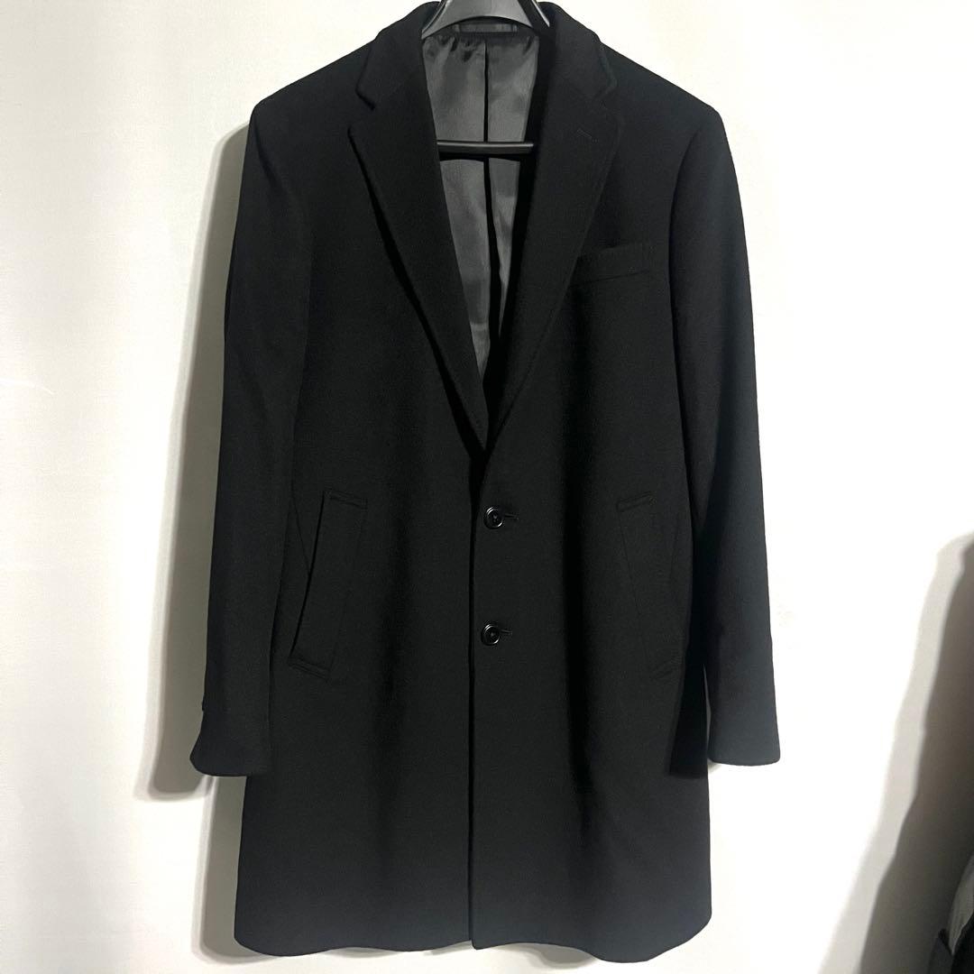 美品　UNITED ARROWS チェスターコート　黒 Lサイズ