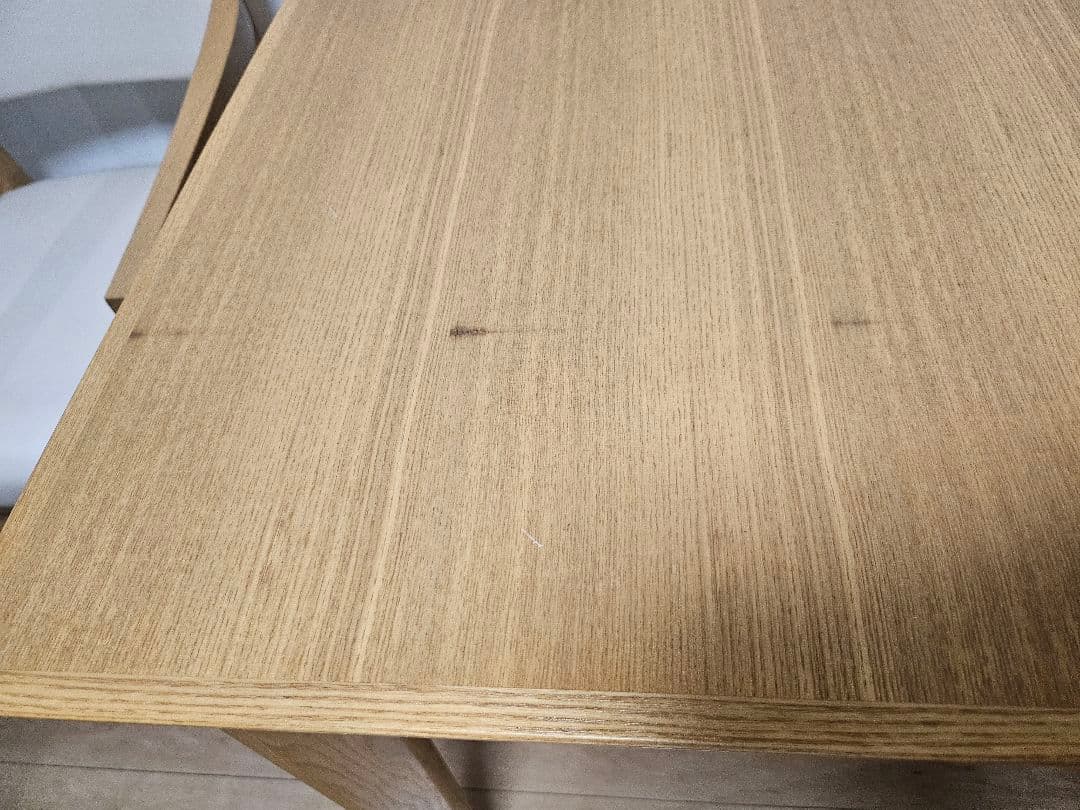 ニトリ木製ダイニングテーブルと椅子2脚セット