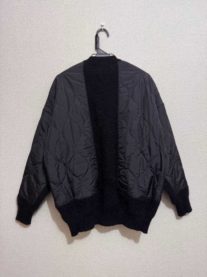 【softhyphen】QUILTING MIX MOHAIR CARDIGAN