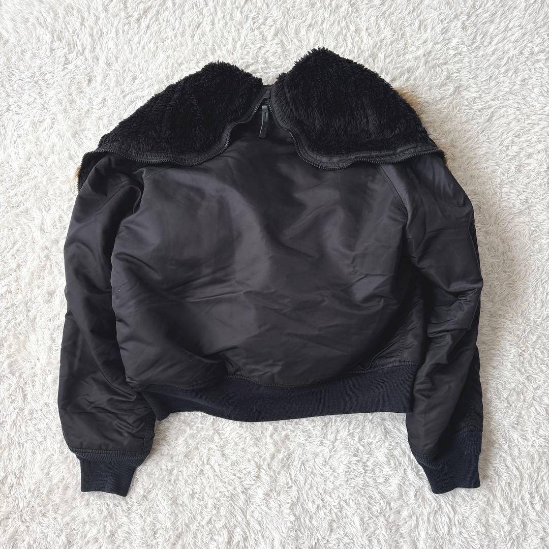 ALPHA INDUSTRIES フライトジャケット N-2B 短丈 ブラック