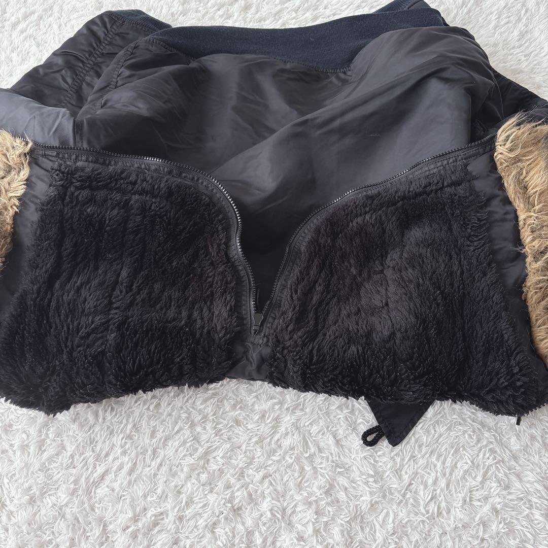 ALPHA INDUSTRIES フライトジャケット N-2B 短丈 ブラック