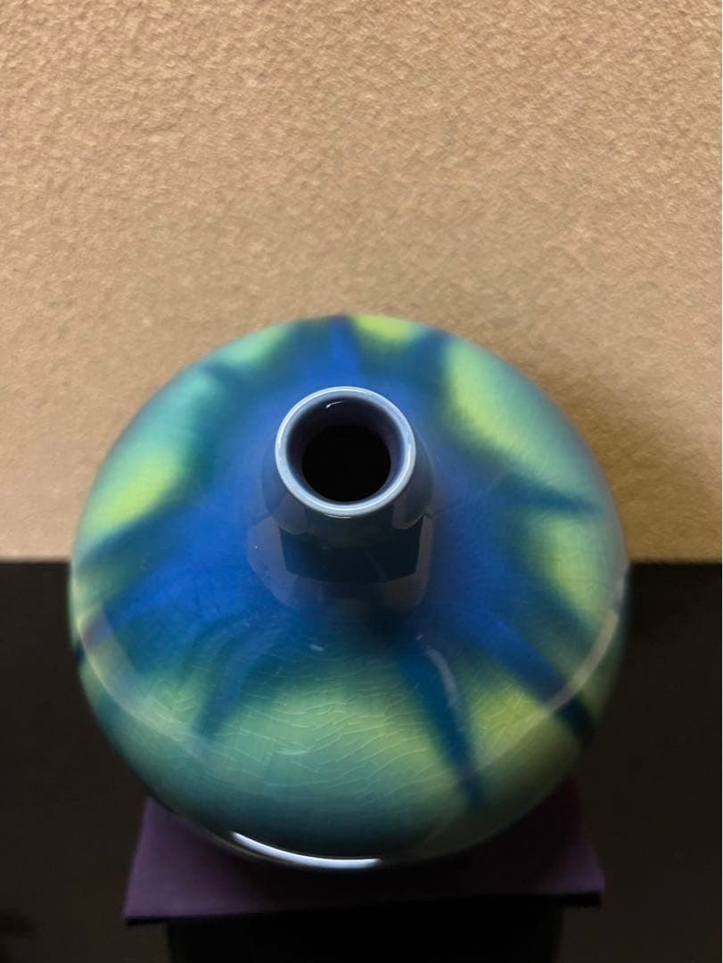 人間国宝　三代徳田八十吉　壺