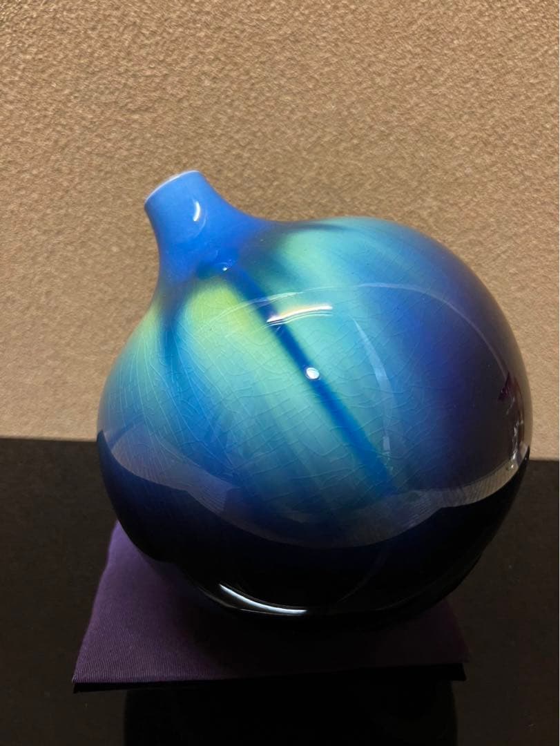 人間国宝　三代徳田八十吉　壺