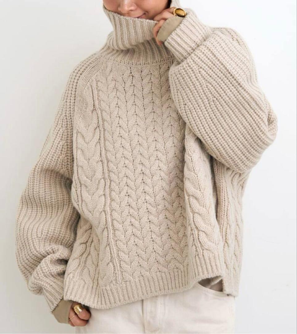 L'Appartement edit & co.Mixed Cable セーター