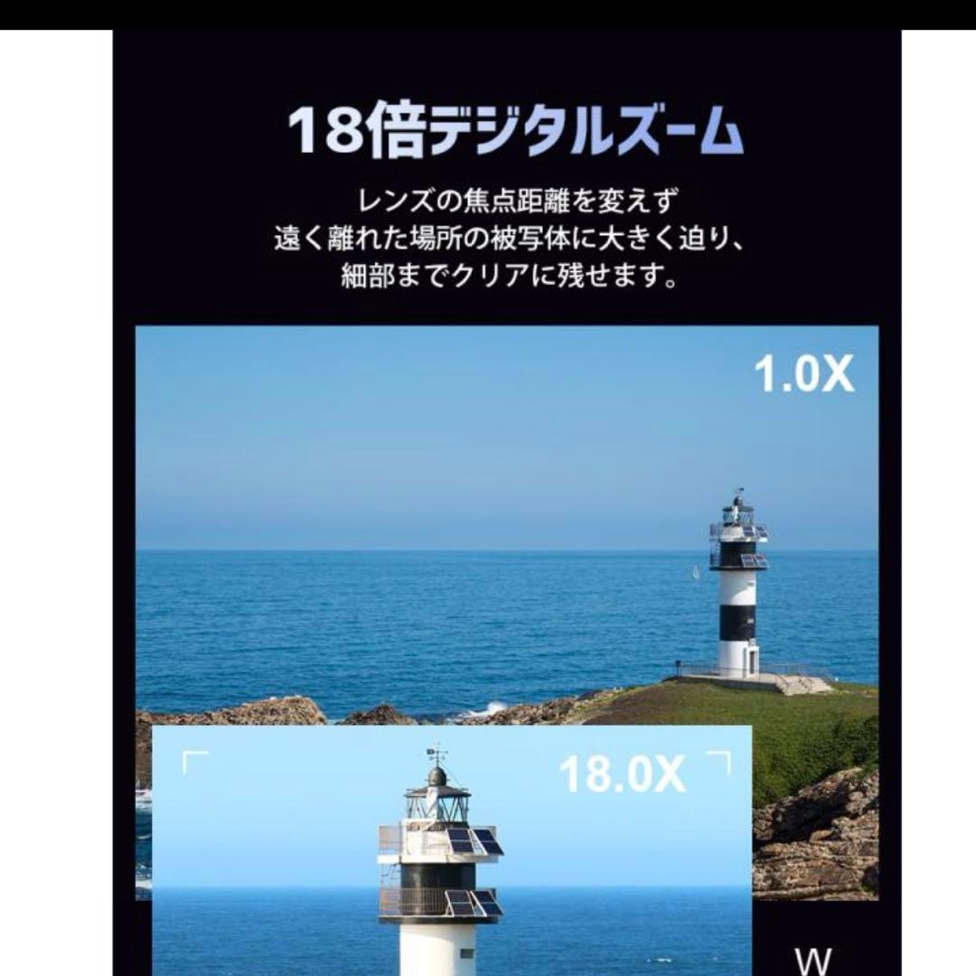 4Kビデオカメラ 4800万画素 Wi-Fi対応