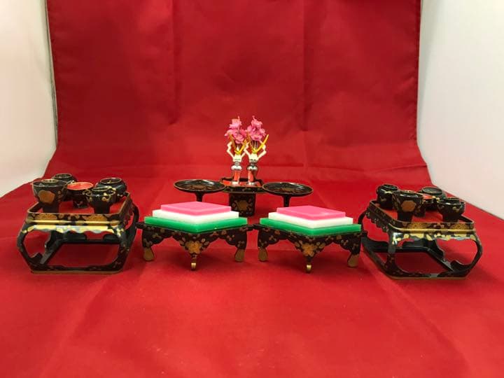 お雛様　お道具　懸盤膳揃　菊印6.0cm