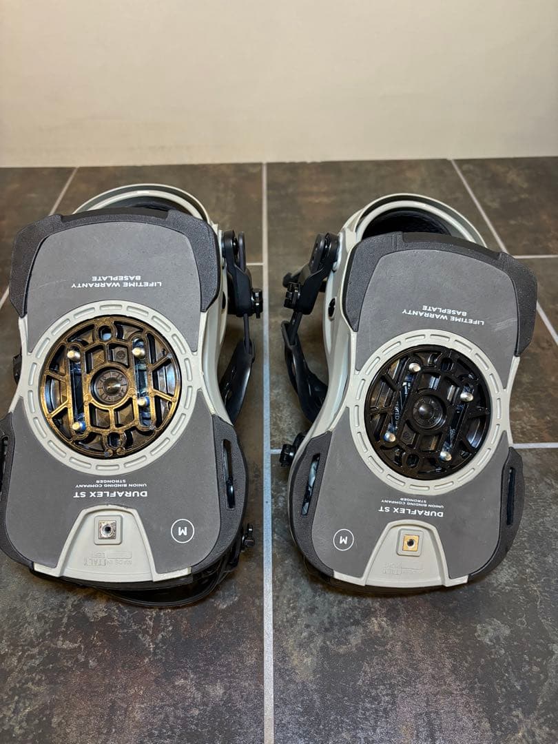 UNION スノーボード ビンディング グレー/ブラック