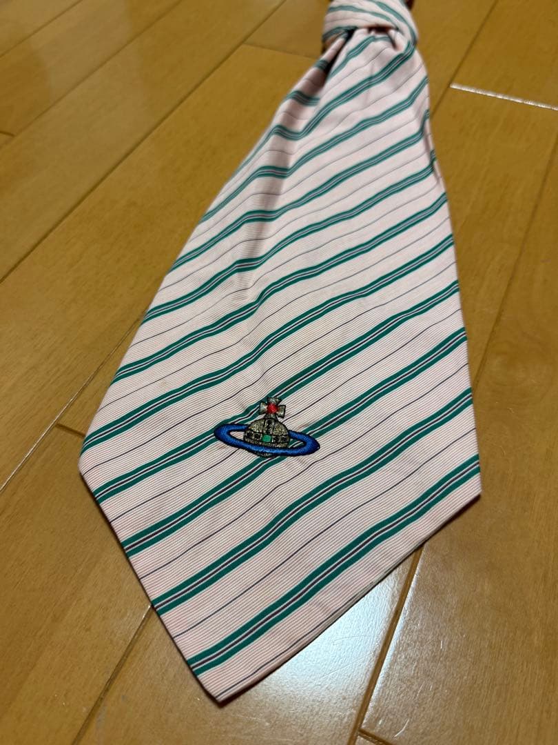 vivienne westwood 兼用ストライプ ネクタイ