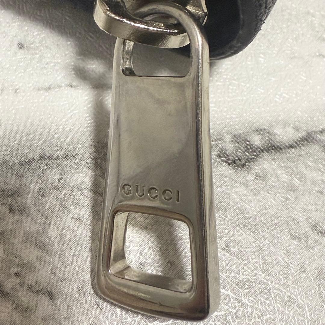 美品✨グッチ 長財布 シマ GG ドリアン インターロッキング レザー ネイビー