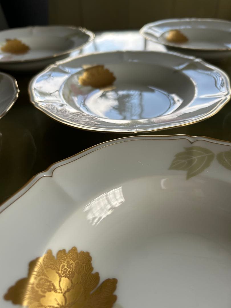 【大倉陶園】ディナー深皿プレート6枚②