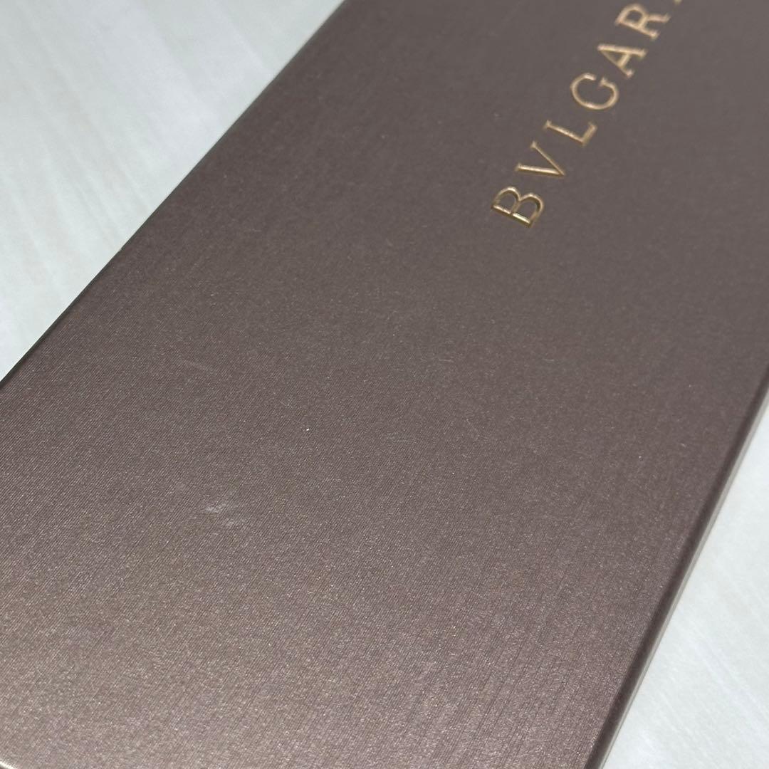 極美品☆ブルガリ☆ネクタイ☆箱付☆ブルー☆シルバー☆虎柄☆アニマル柄☆545