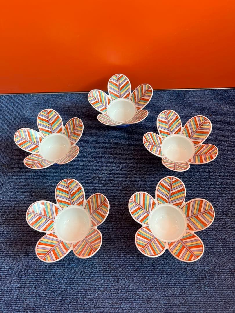 1306 幸楽窯　羽付き　小鉢　5客　未使用