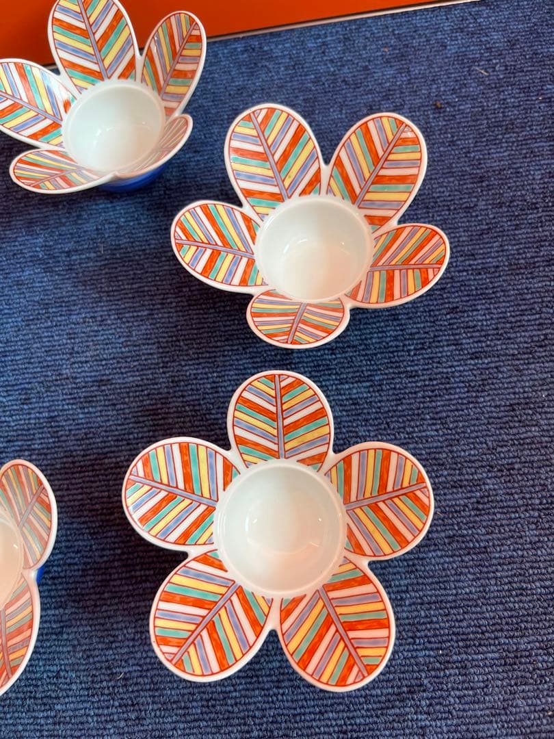 1306 幸楽窯　羽付き　小鉢　5客　未使用