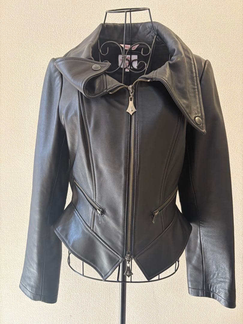 ⭐︎美品⭐︎ヴィヴィアンウエストウッド　ブラックレザージャケット ダブルライダース風