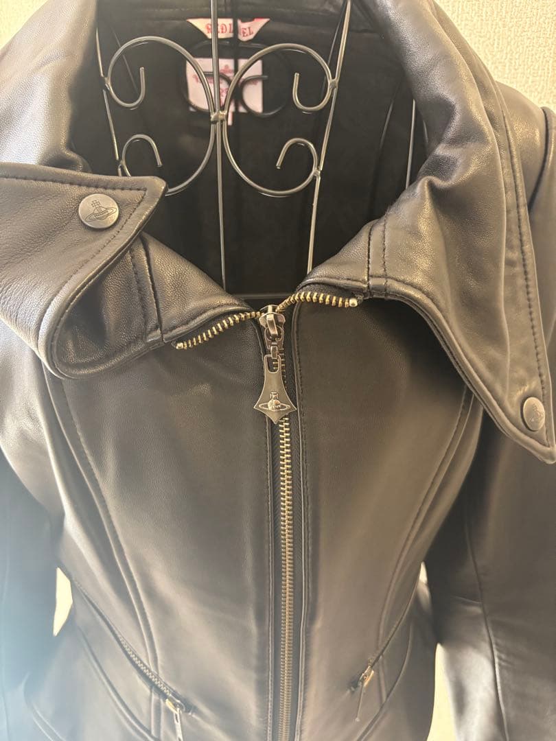 ⭐︎美品⭐︎ヴィヴィアンウエストウッド　ブラックレザージャケット ダブルライダース風