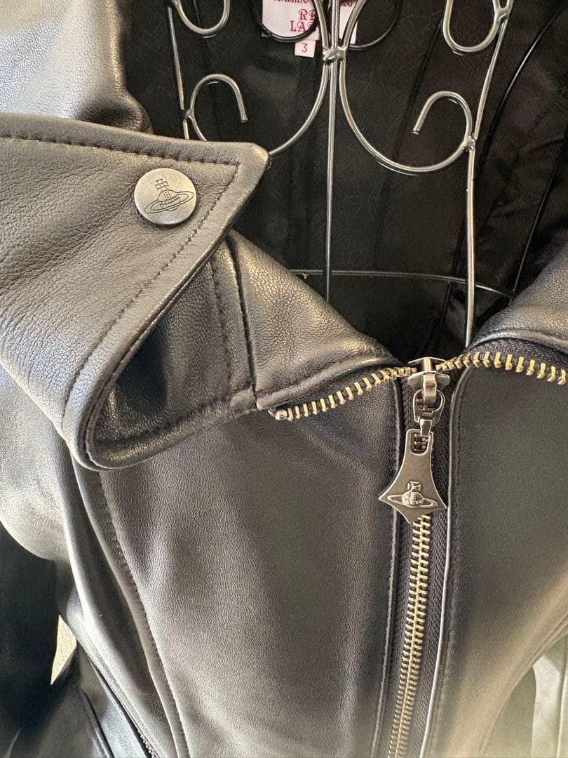 ⭐︎美品⭐︎ヴィヴィアンウエストウッド　ブラックレザージャケット ダブルライダース風