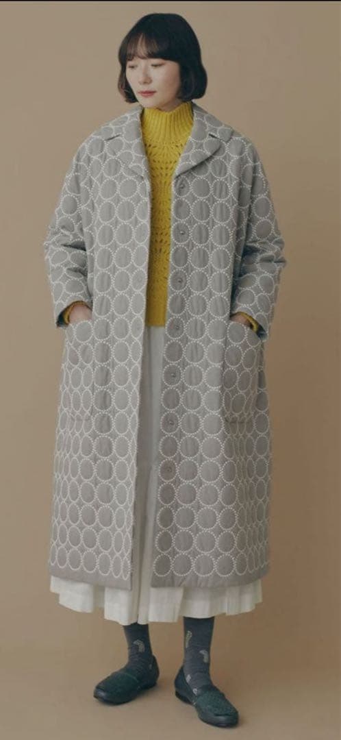 panal　ミナペルホネン タンバリン コート 25-26AW 38号