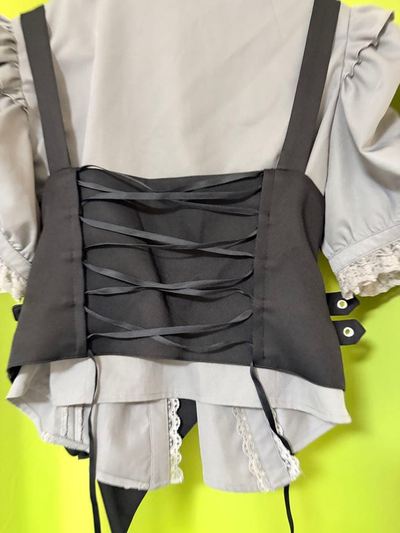 DimMoire ディムモアール 学園ブラウス+ジレset グレー　L