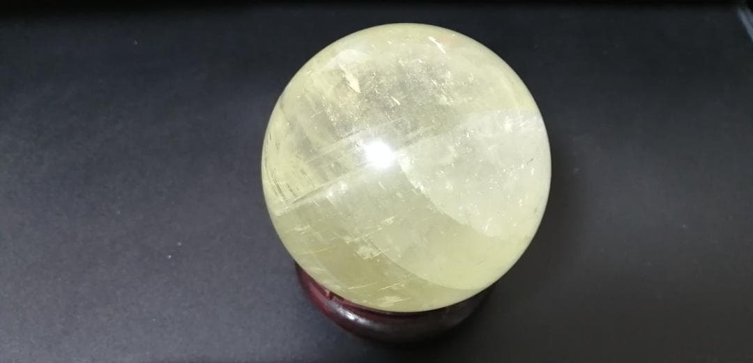 水晶玉 シトリン■直径９０mm■