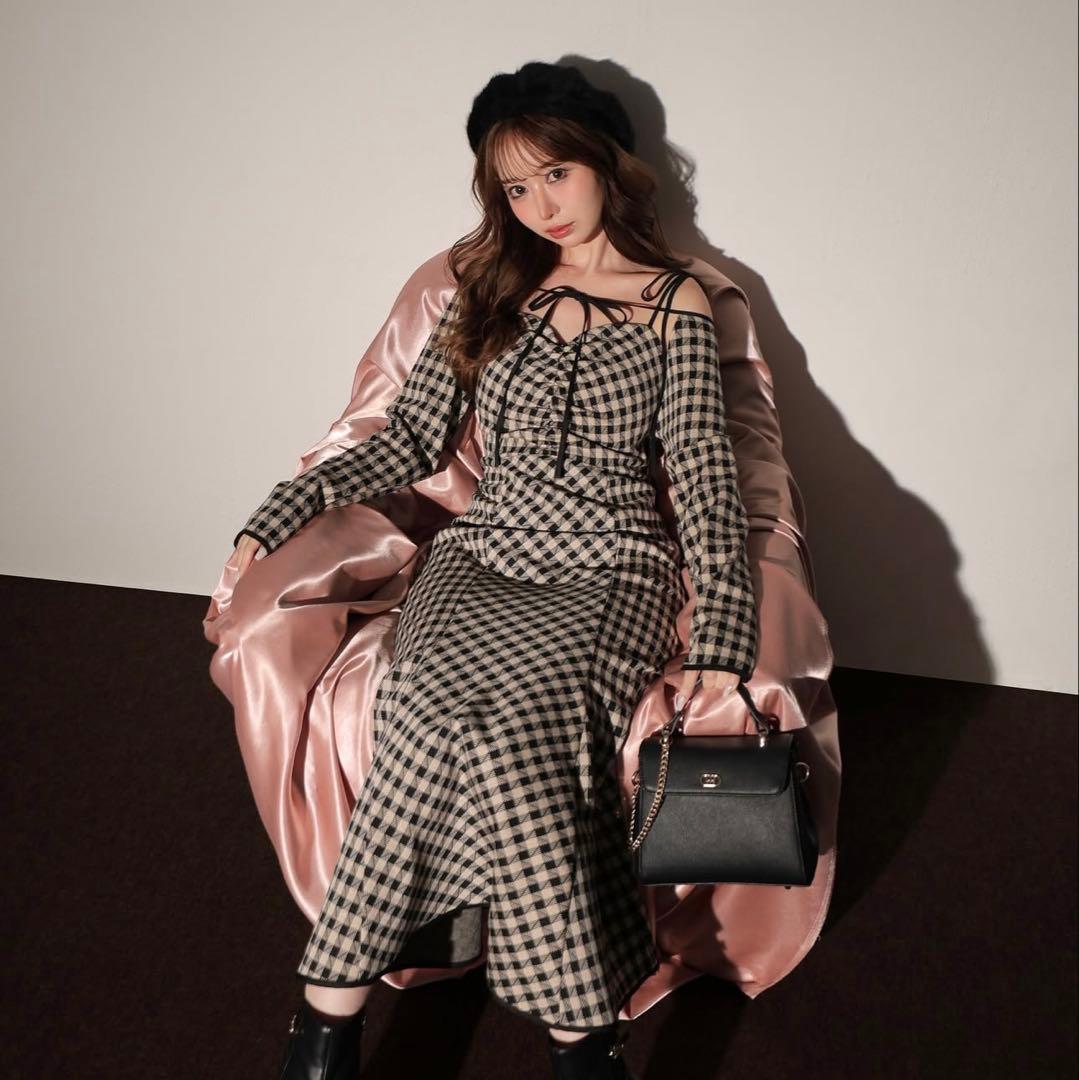 エムミーエメCheck ensemble long onepiece