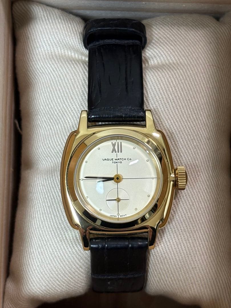 【美品】ヴァーグウォッチ Coussin 12 Extension ゴールド