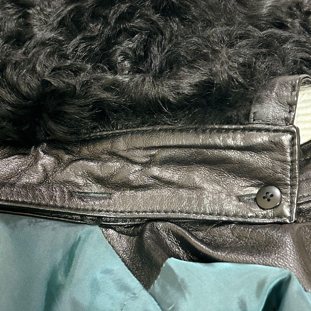 美品❤︎VIVIENNE TAM レザージャケット 羊革 ドラゴンボタン ブラック