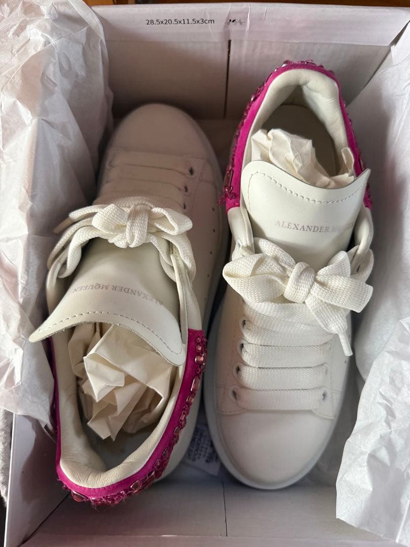 Alexander McQueen 正規品 ビジュー スニーカー ピンク36美品