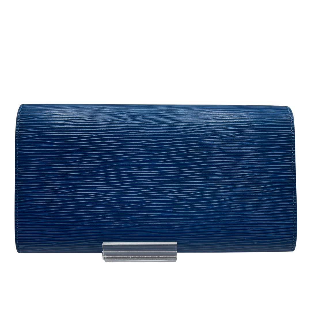 ルイ・ヴィトンエピ 長財布 ブルー ポルトモネ・クレディ M63565