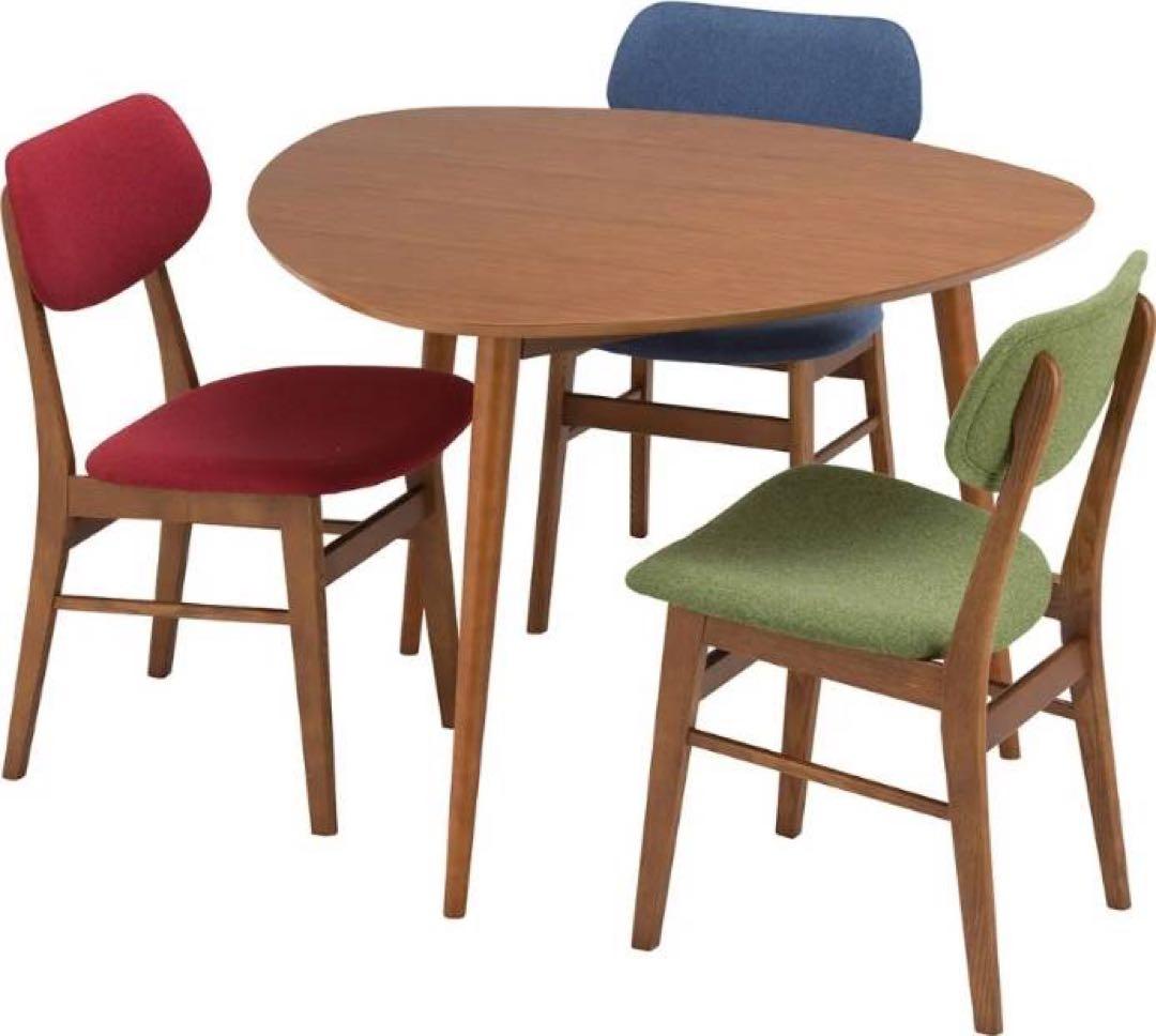 ■送料込■NOCE ダイニングテーブル 北欧家具 三角食卓デスクウォールナット