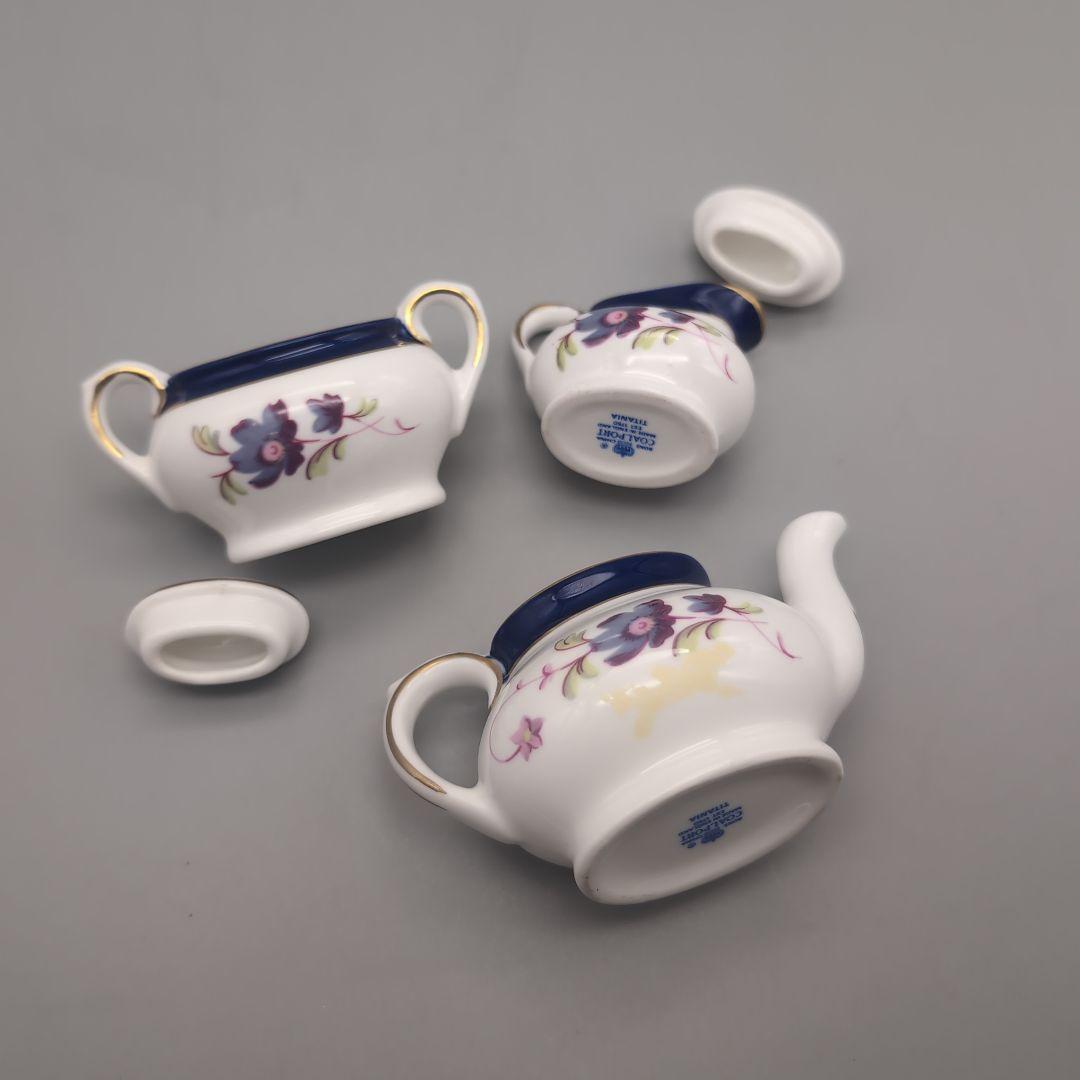 英国　コールポート　ミニチュア　ティタニア　3点セット