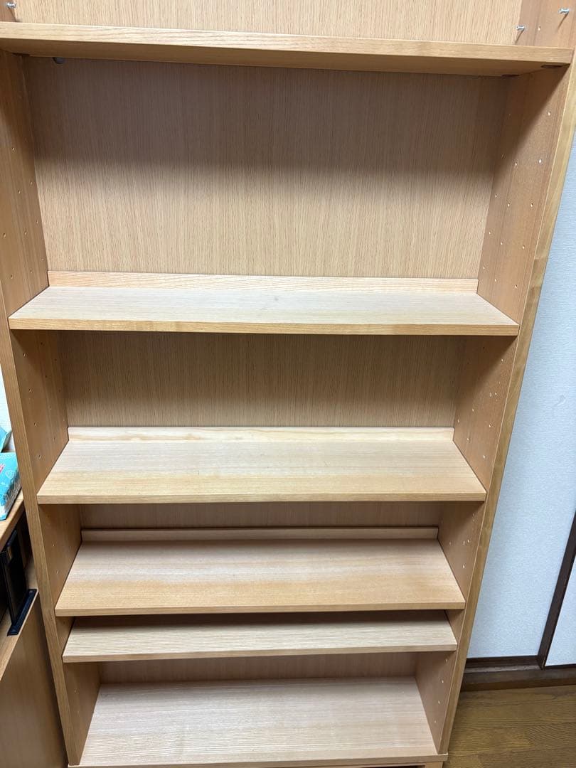 無印　廃盤薄型シェルフ　5段可動棚