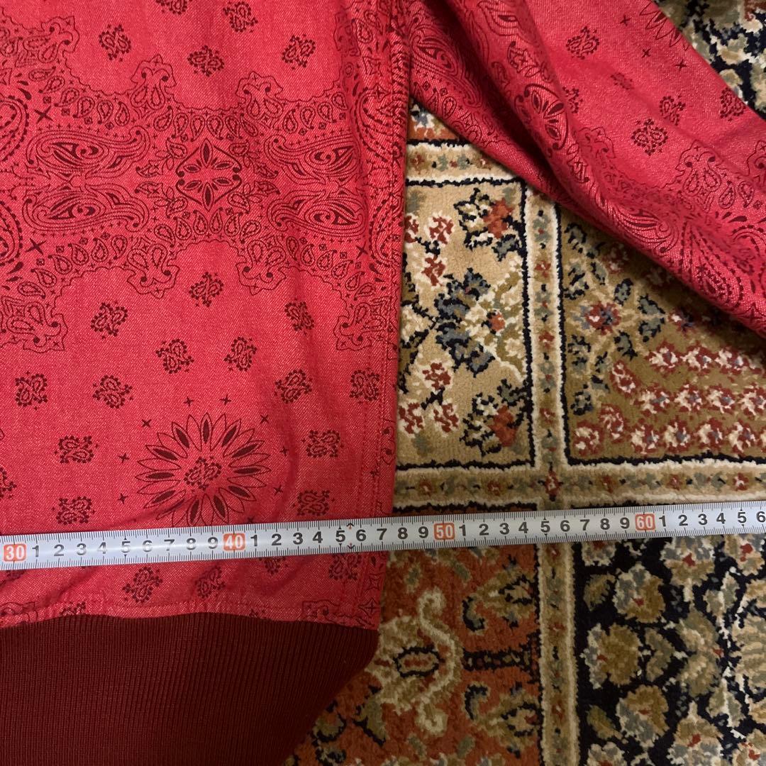 Supreme バンダナ柄 レッドジャケット S