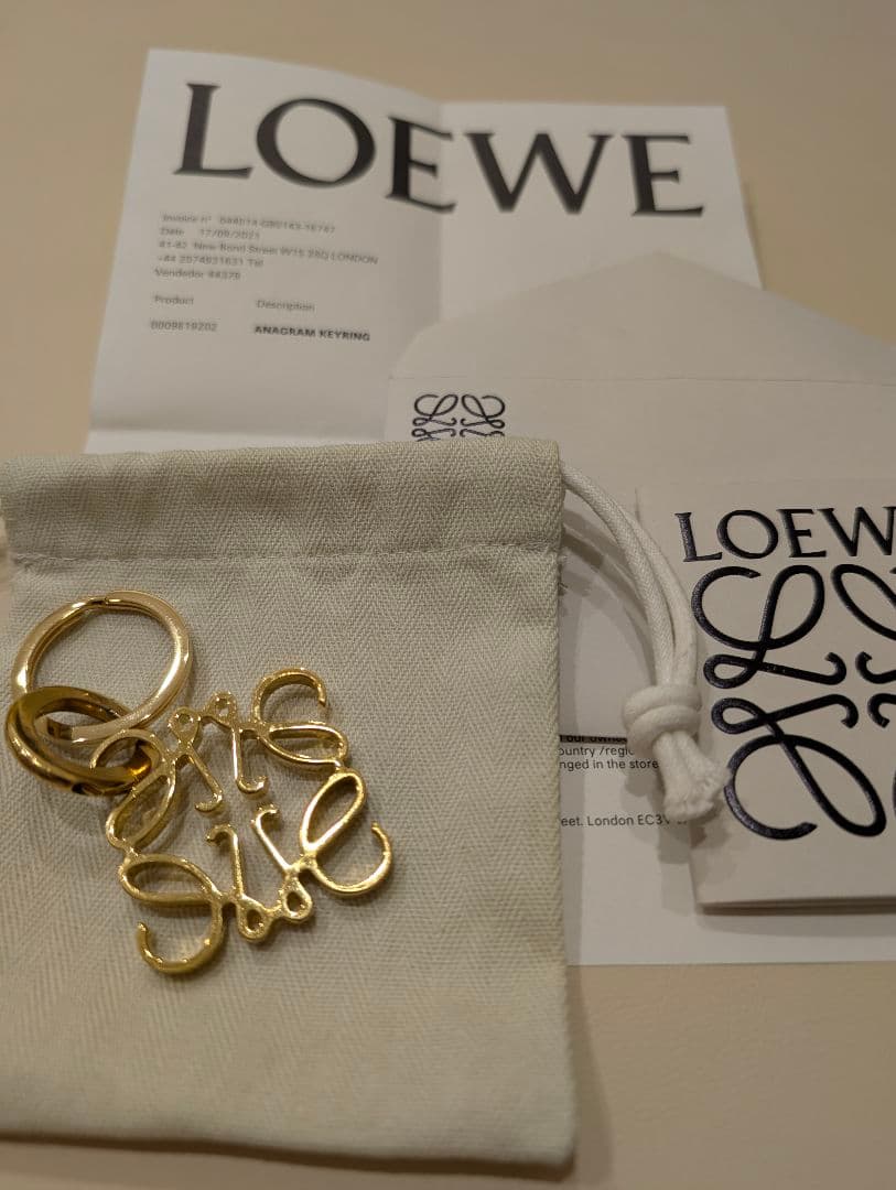 LOEWE ロエベ　アナグラム　キーリング　キーホルダー