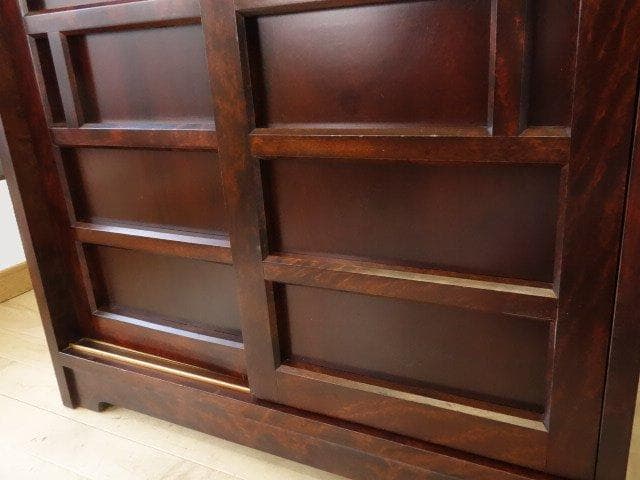 松本民芸家具　下駄箱　USED　再塗装済