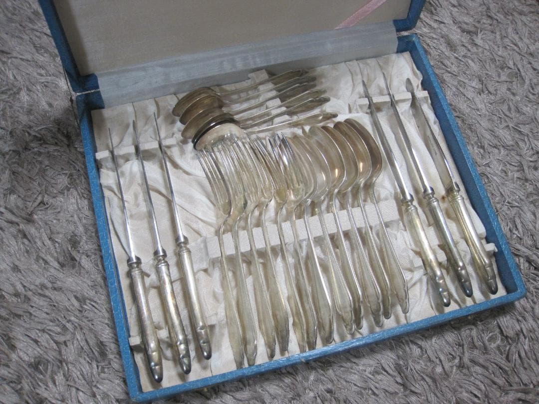 銀メッキ? カトラリー N.S. 24点まとめて ステンレス レトロ