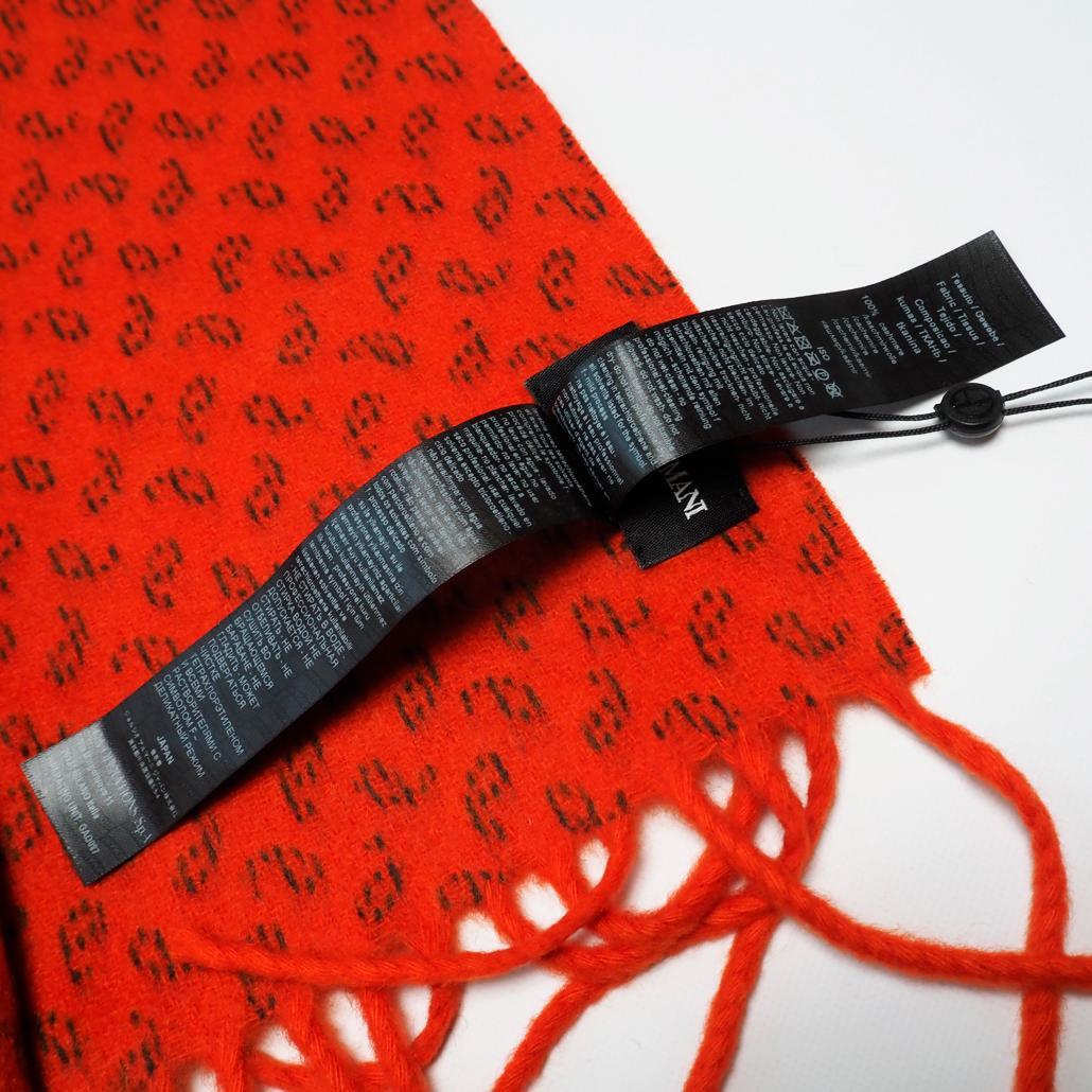 タグ付き未使用 現行モデル 定価13万円 GIORGIO ARMANIマフラー