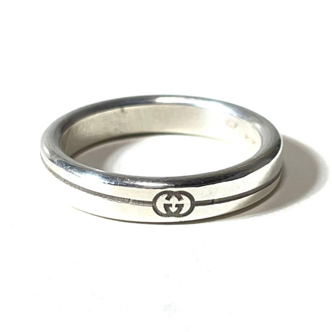 『GUCCI』　指輪 グッチ ダイアゴナル リング 18号