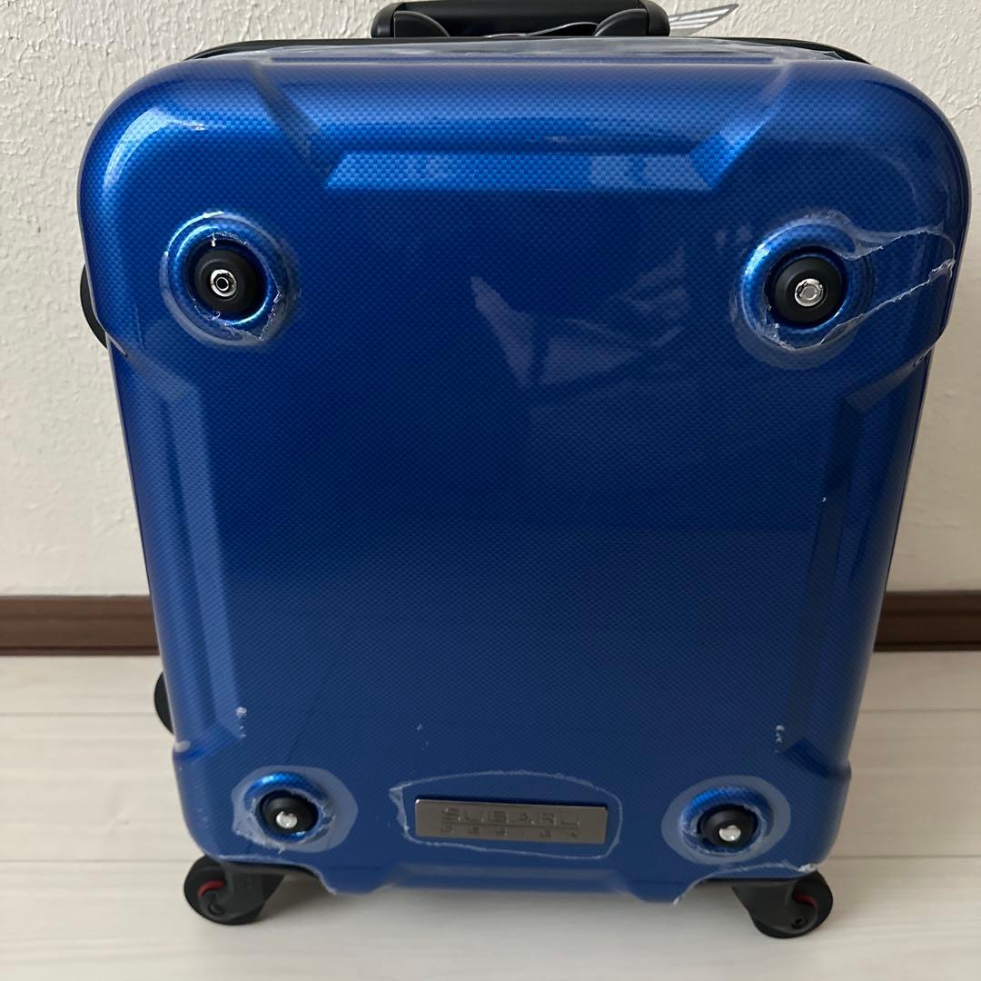 SUBARU青いハードシェルキャリーケース