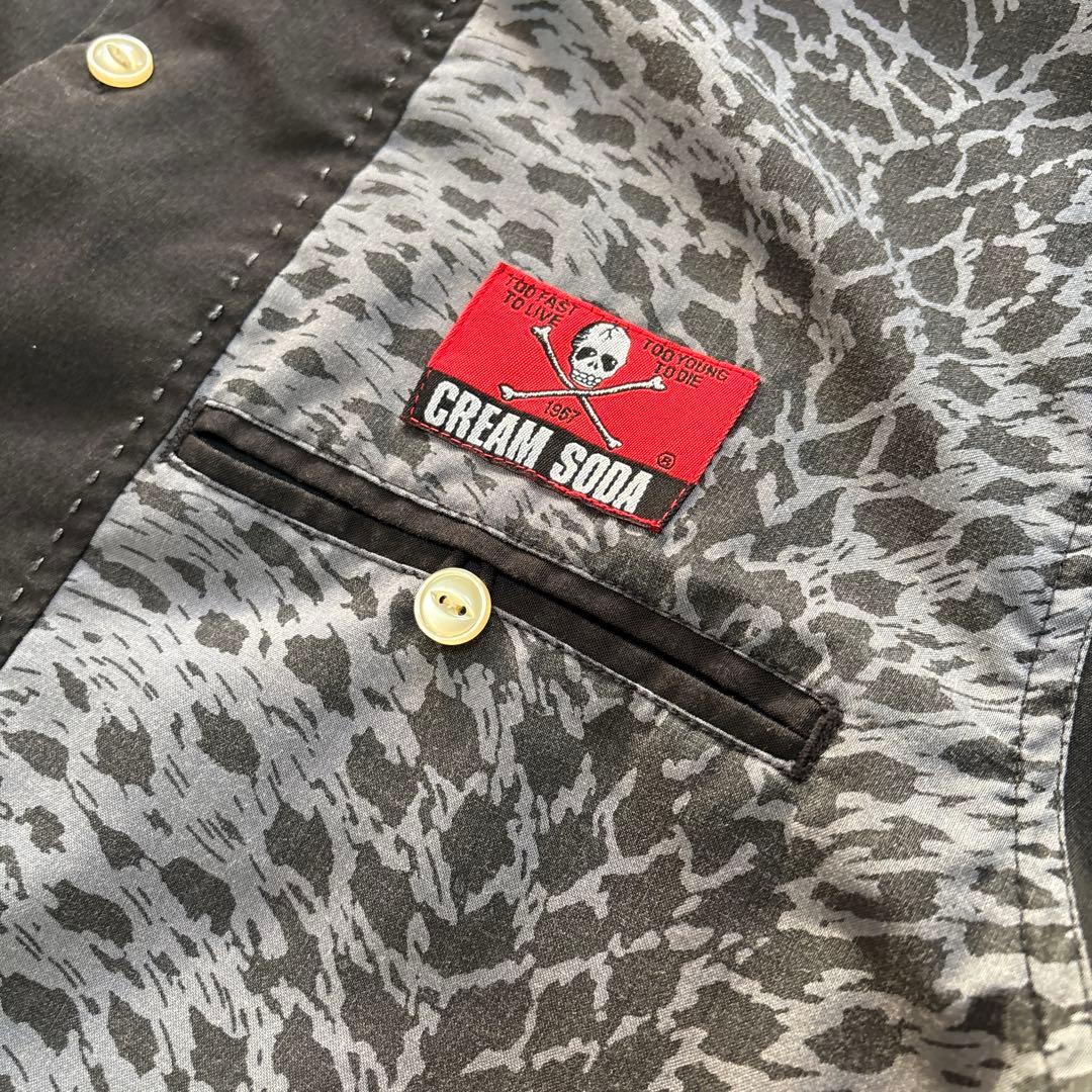 希少！　クリームソーダ　ピンクドラゴン　ブラックキャツ　シャツ　パンツ